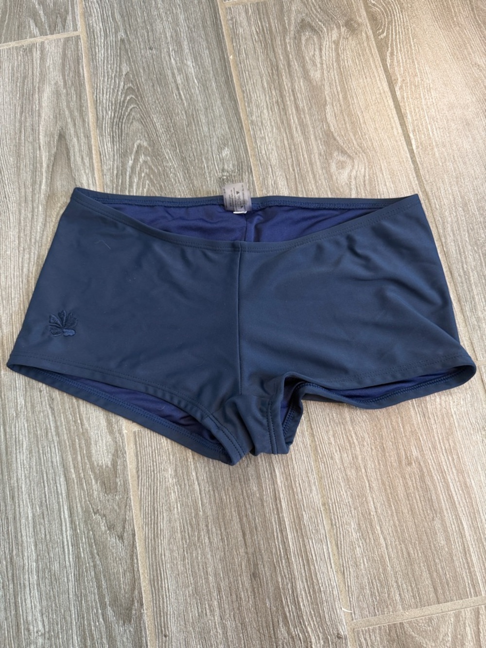 Hapari women’s small 4 6 Navy Blue Swim bottoms Boyshorts EUC